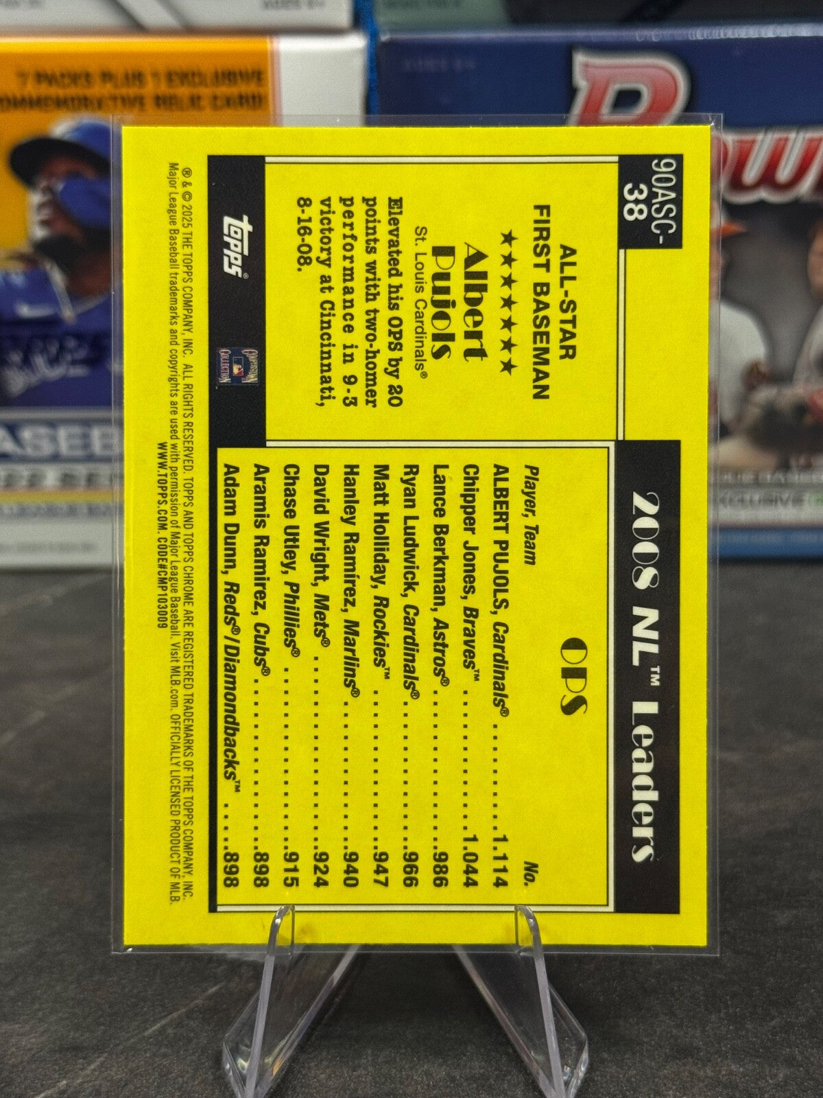 2025 Topps Series 2 - Topps All Stars #90ASC-38 ALBERT PUJOLS Mojo Refractor