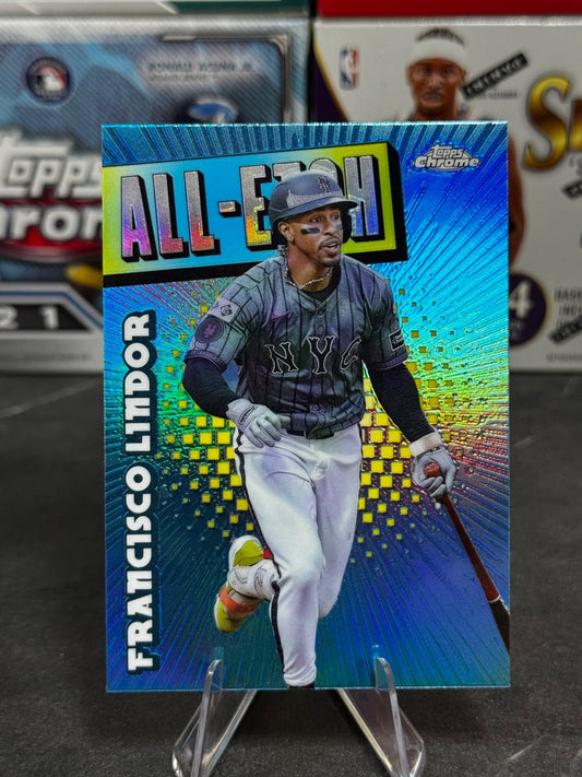 2025 Topps Chrome - #CAE-10 Francisco Lindor All-Etch