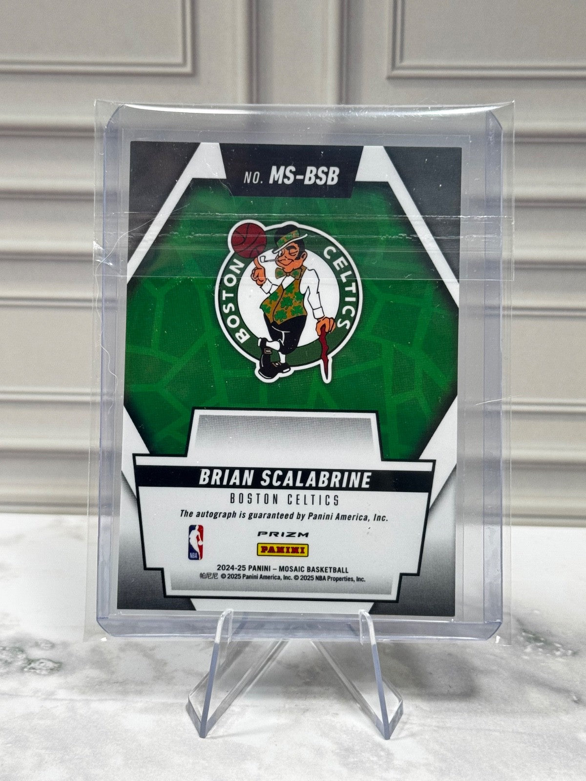 2024-25 Panini Mosaic - Scripts Brian Scalabrine #SC-BSC (AU)
