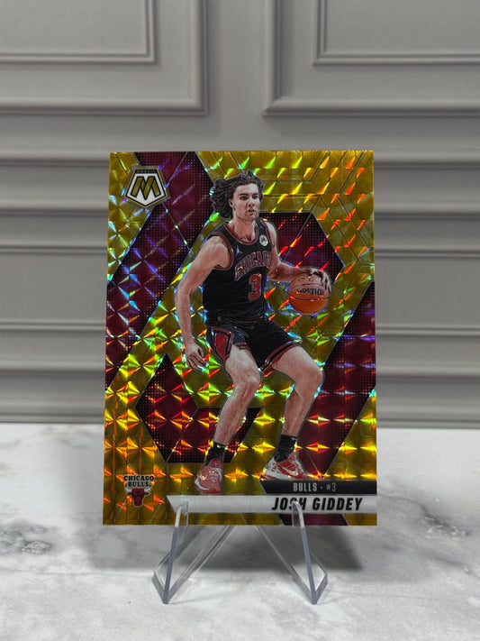 2024-25 Panini Mosaic - Josh Giddey #71 Reactive Yellow Mosaic Prizm