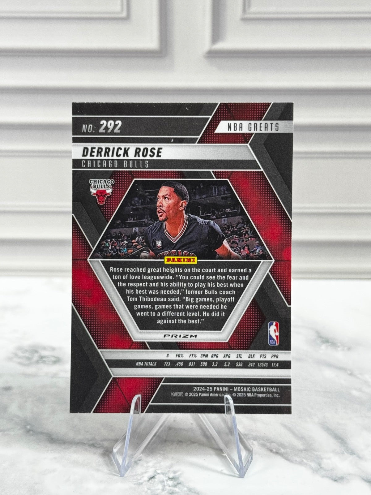 2024-25 Panini Mosaic - NBA Greats Derrick Rose #292 Silver Prizm