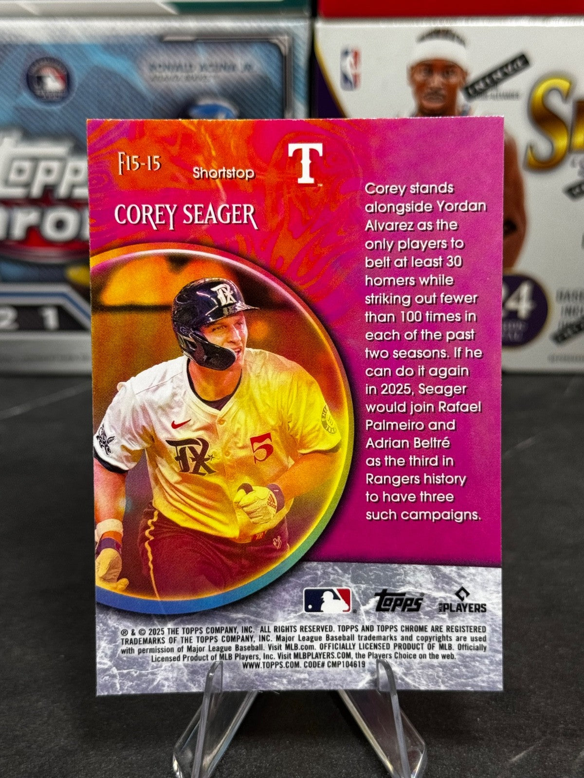 2025 Topps Chrome - #F15-15 Corey Seager Fortune 15