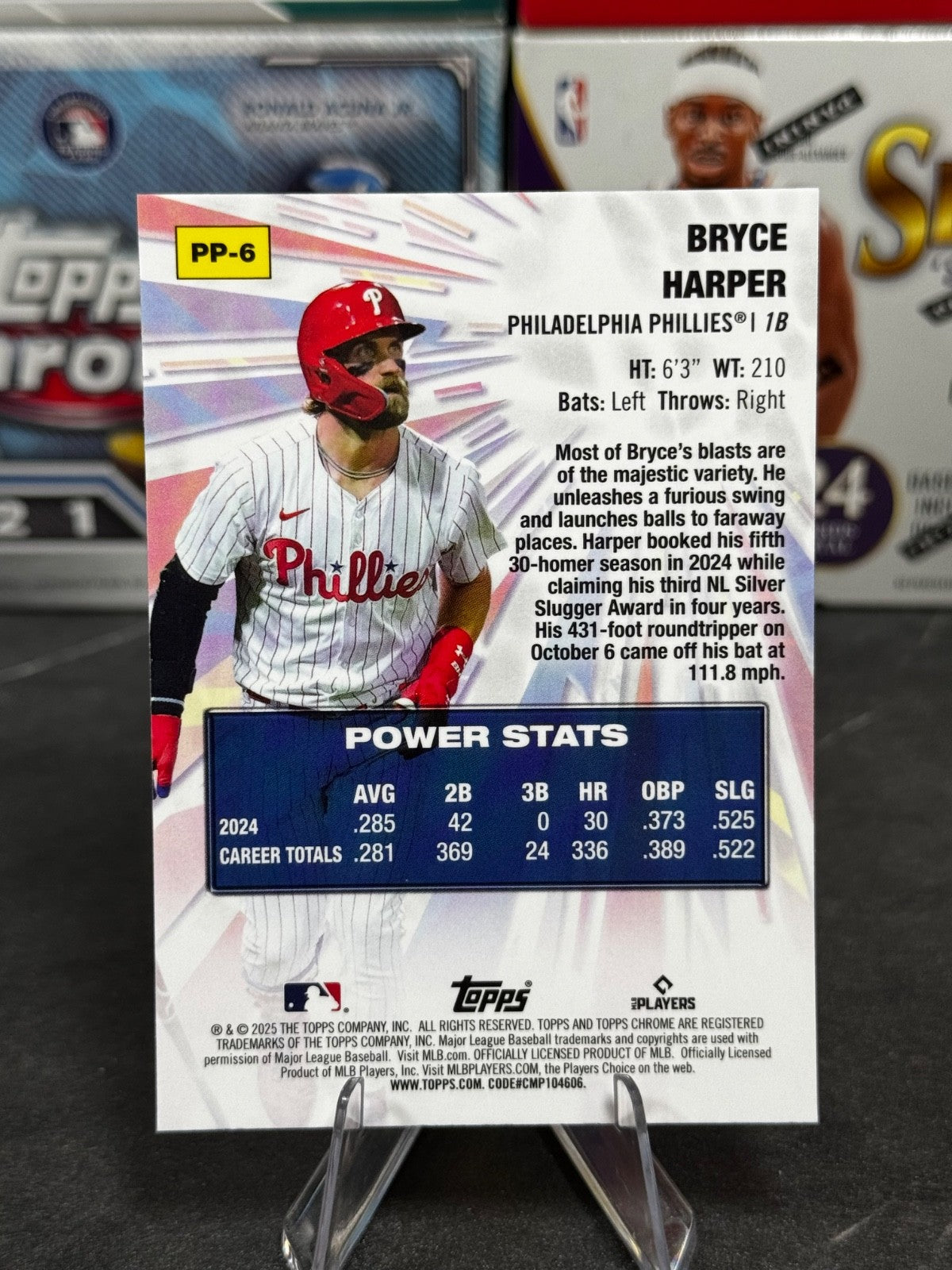 2025 Topps Chrome - #PP-6 Bryce Harper Power Players