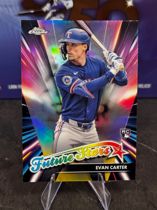 2024 Topps Chrome Update Series - Future Stars Evan Carter #FSU-13 (RC)