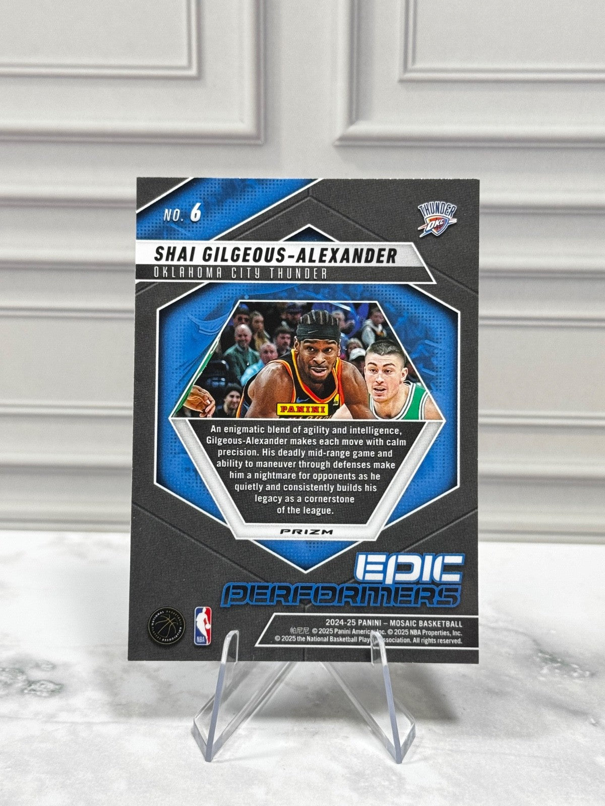 2024-25 Panini Mosaic - Epic Performers Shai Gilgeous-Alexander #6 Mosaic Prizm