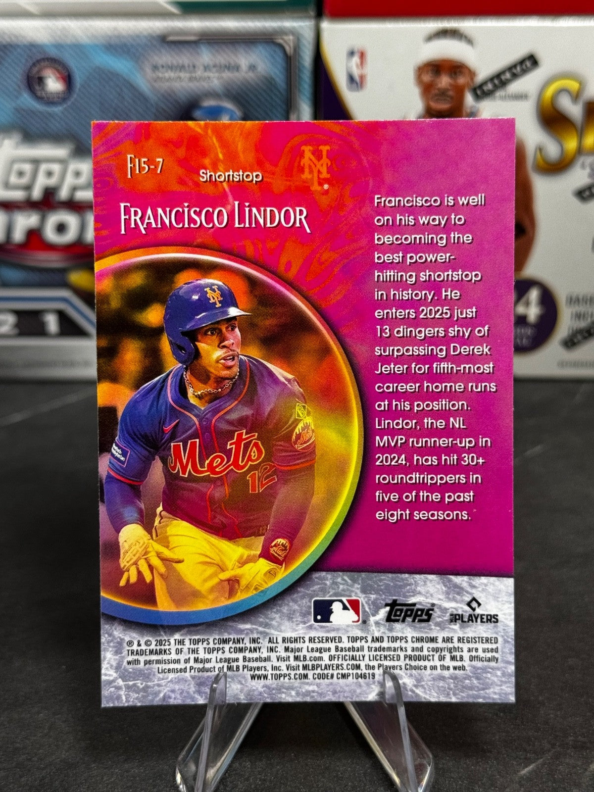 2025 Topps Chrome - #F15-7 Francisco Lindor Fortune 15