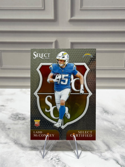 2024 Panini Select - Select Certified Rookies Ladd McConkey #16 (RC)