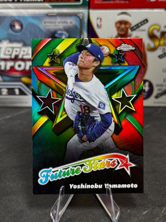 2025 Topps Chrome - #FS-6 Yoshinobu Yamamoto Future Stars