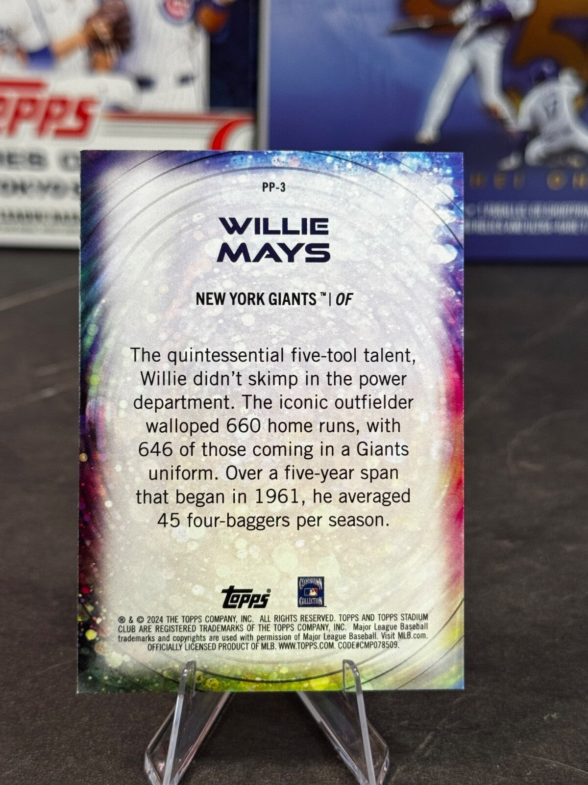 2024 Topps Stadium Club - Power Packed Willie Mays #PP-3