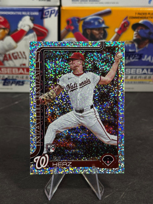 2025 Topps Series 1 - DJ Herz #287 Confetti Sparkle (RC)