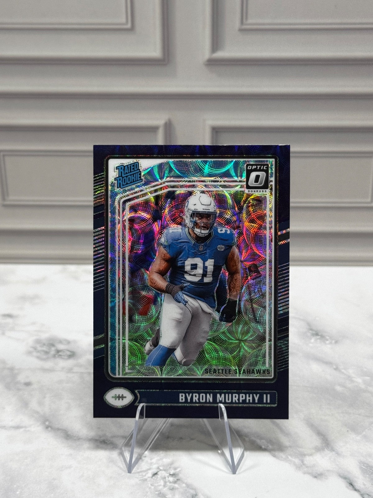 2024 Panini Donruss Optic - Rated Rookie Byron Murphy II #217 Purple Scope (RC)