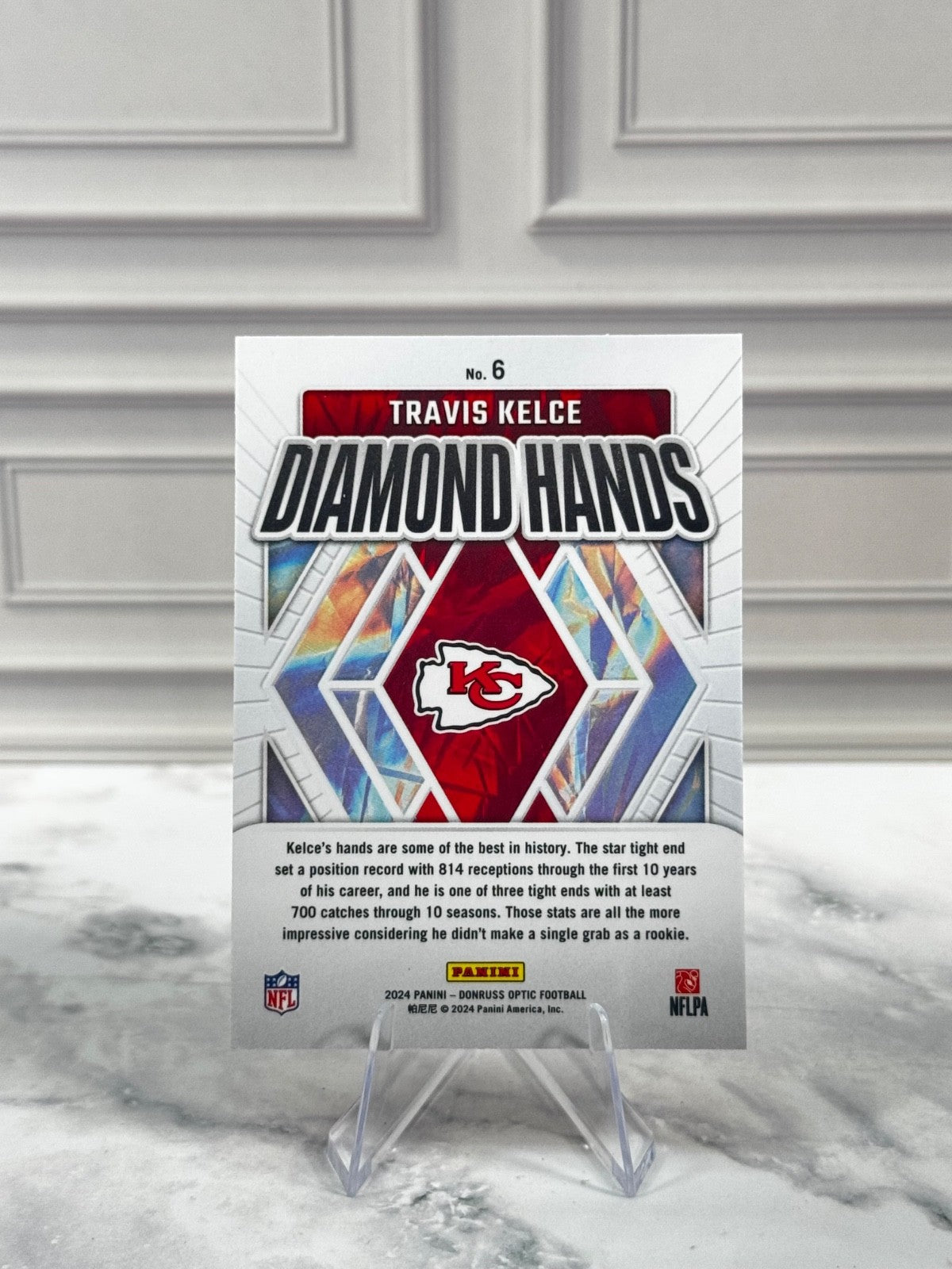 2024 Optic Donruss - Travis Kelce Diamond Hands #6