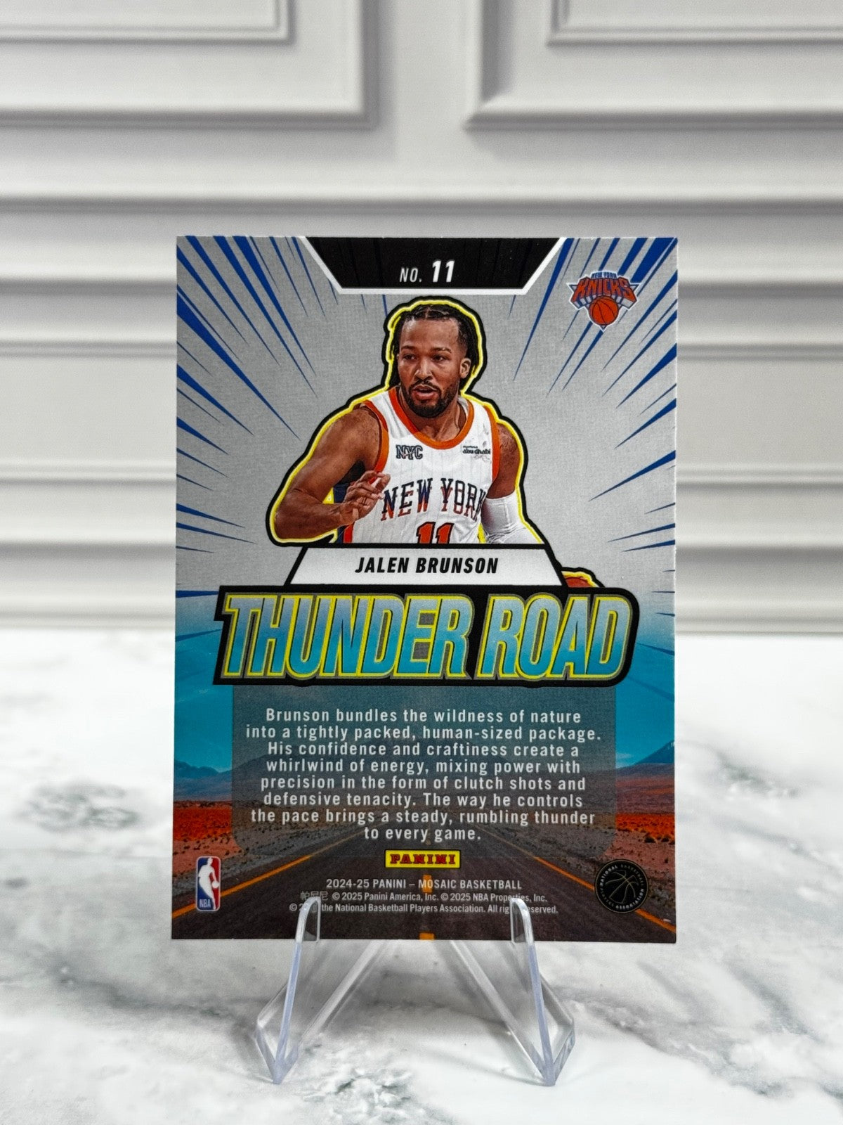 2024-25 Panini Mosaic - Thunder Road Jalen Brunson #11