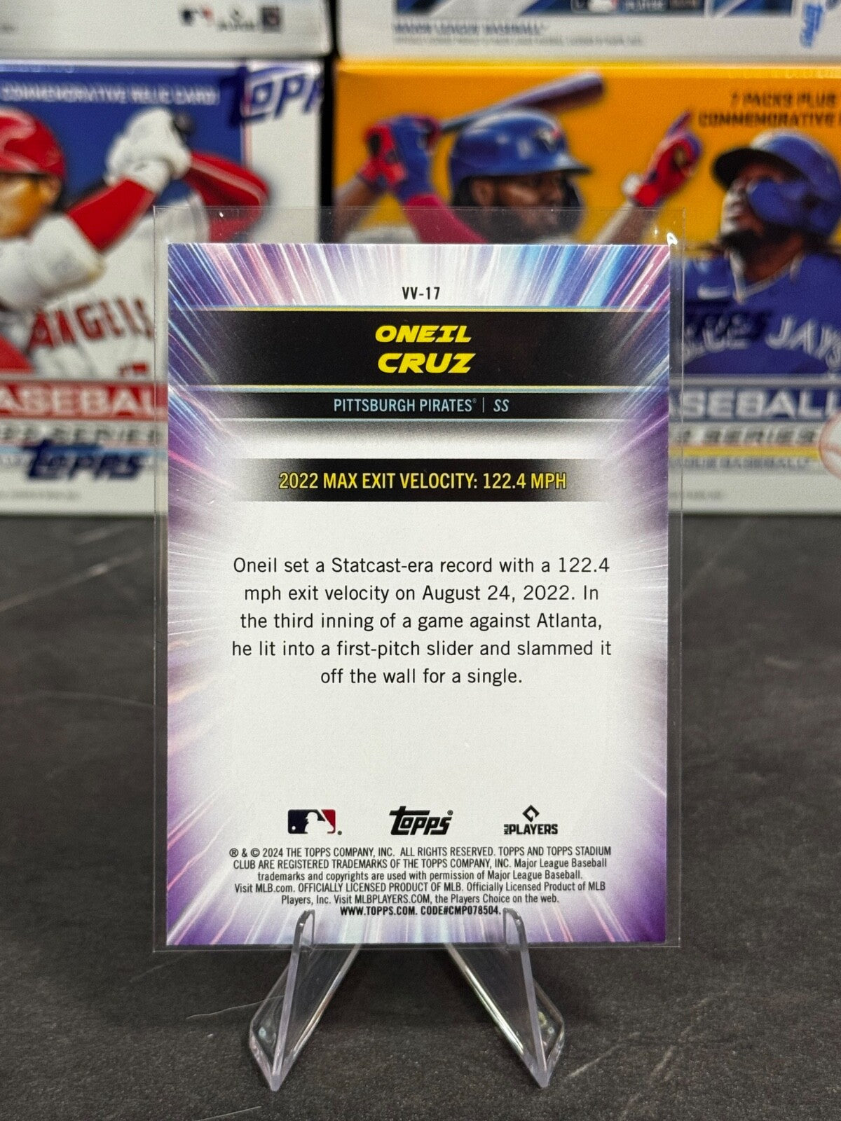 2024 Topps Stadium Club - Virtuosos of Velocity Oneil Cruz #VV-17