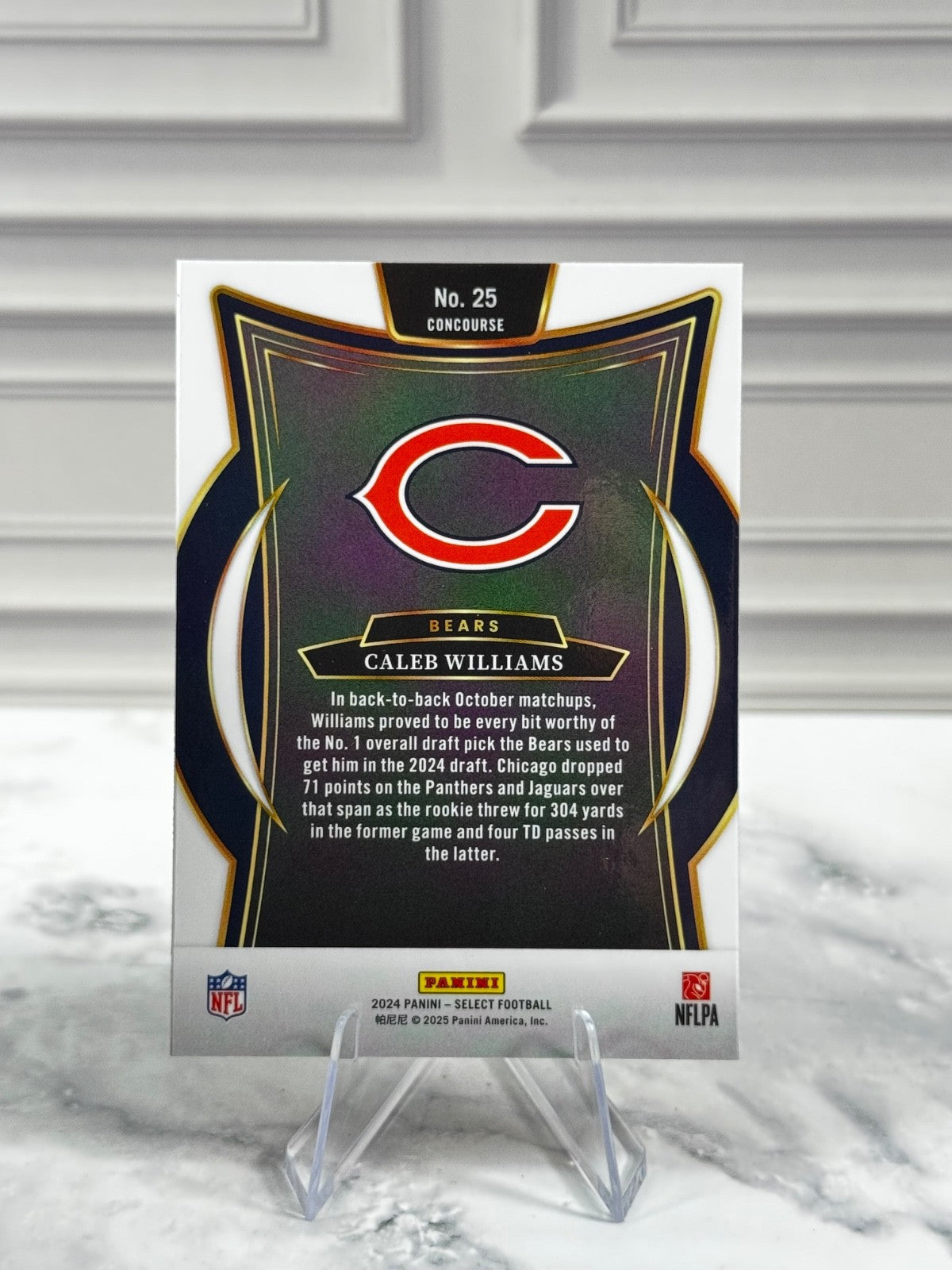 2024 Panini Select - Concourse Caleb Williams #25 (RC)