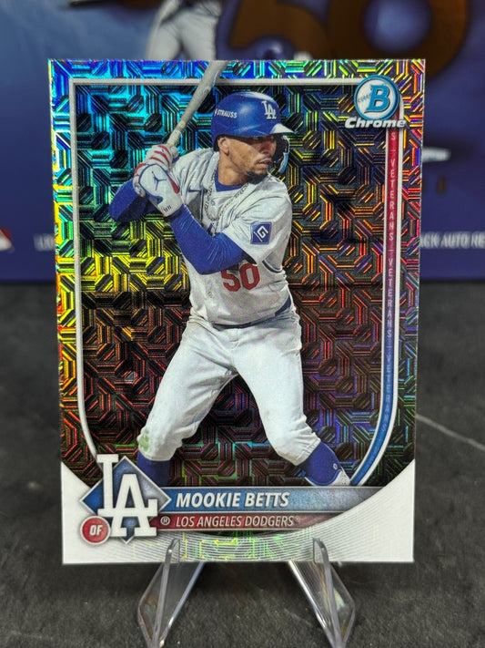 2025 Bowman - Mookie Betts #16 Chrome Mojo Refractor