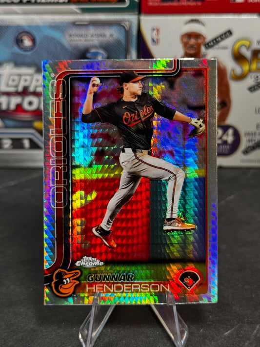 2025 Topps Chrome - #213 Gunnar Henderson Prism Refractor