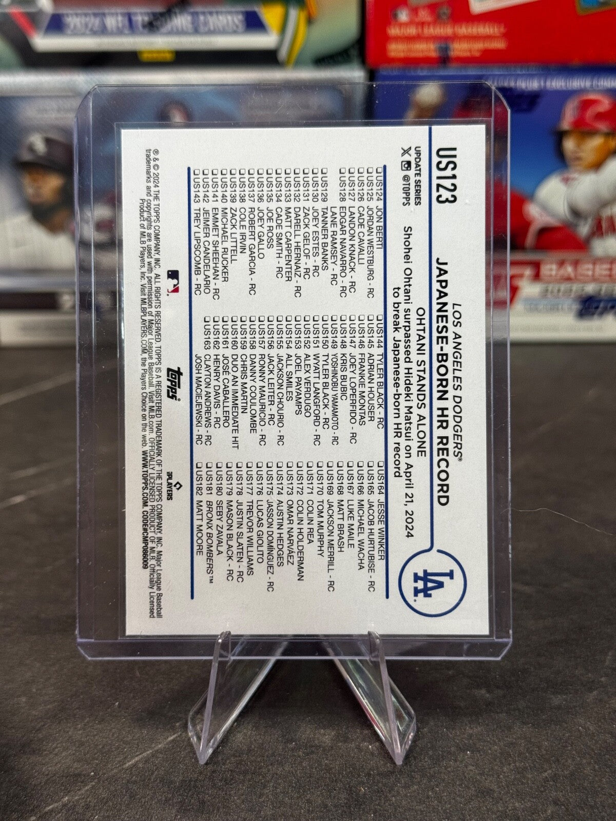 2024 Topps Update Series - Season Highlights Checklist Shohei Ohtani #US123