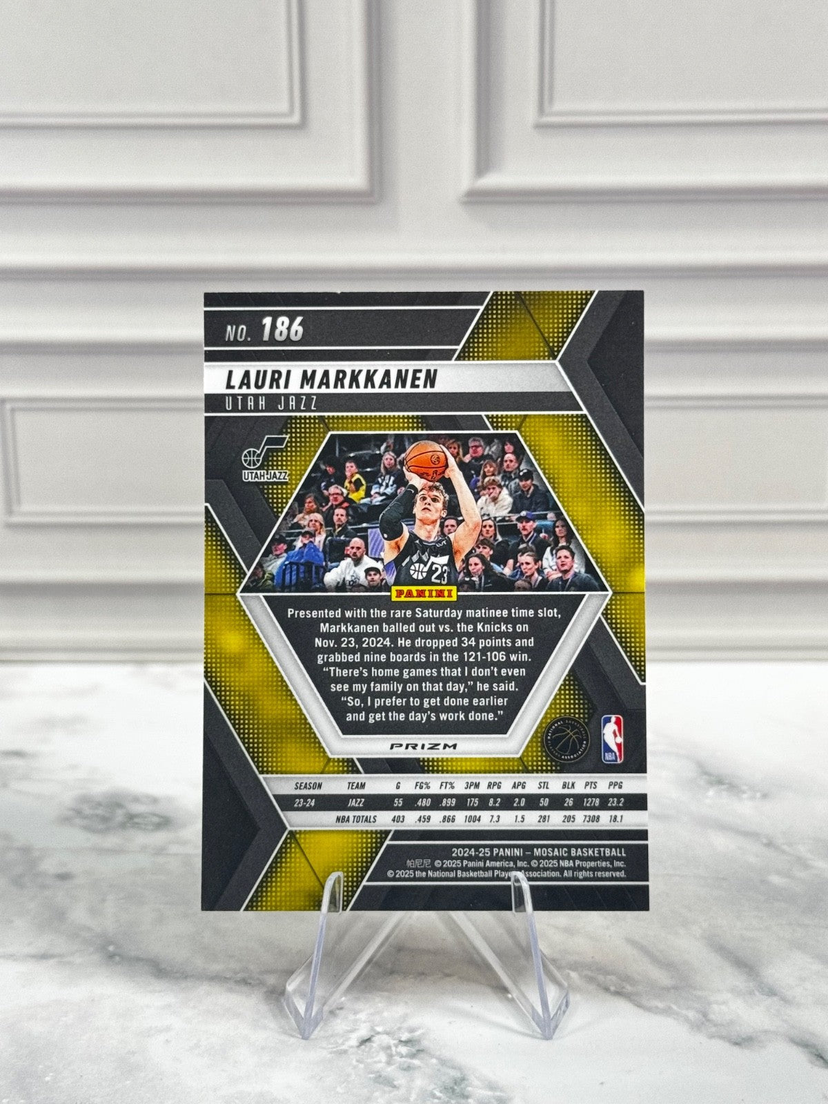 2024-25 Panini Mosaic - Lauri Markkanen #186 Mosaic Prizm