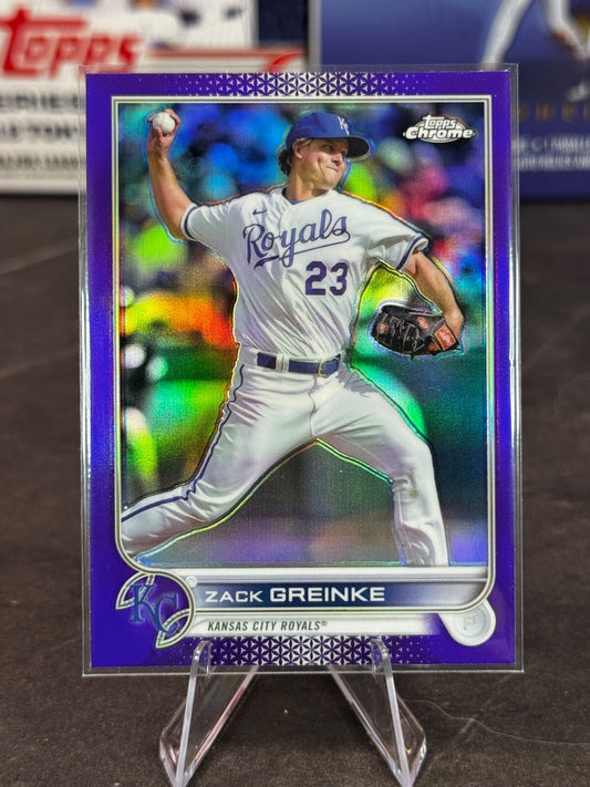 2022 Topps Chrome Update Series - Zack Greinke #USC109 Purple Refractor