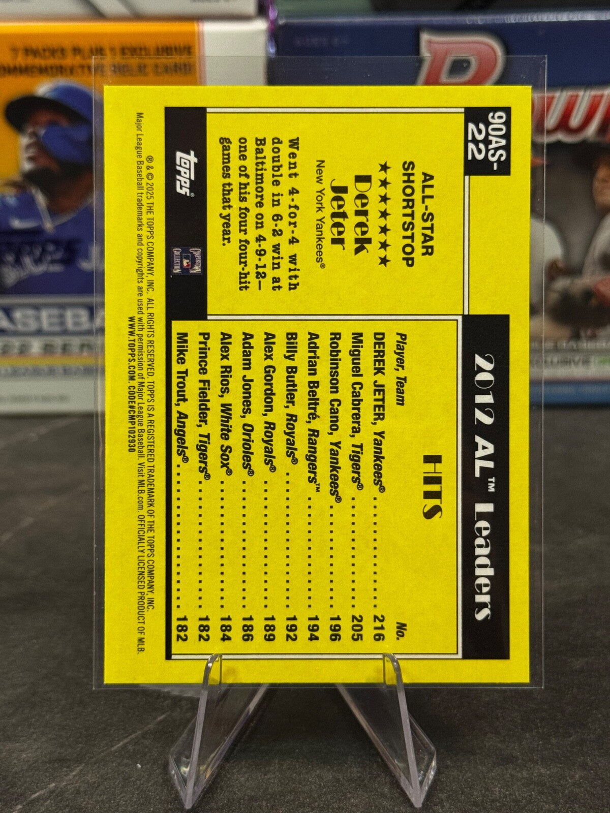 2025 Topps Series 2 - 1990 ALL STAR BASEBALL #90AS-22 Derek Jeter