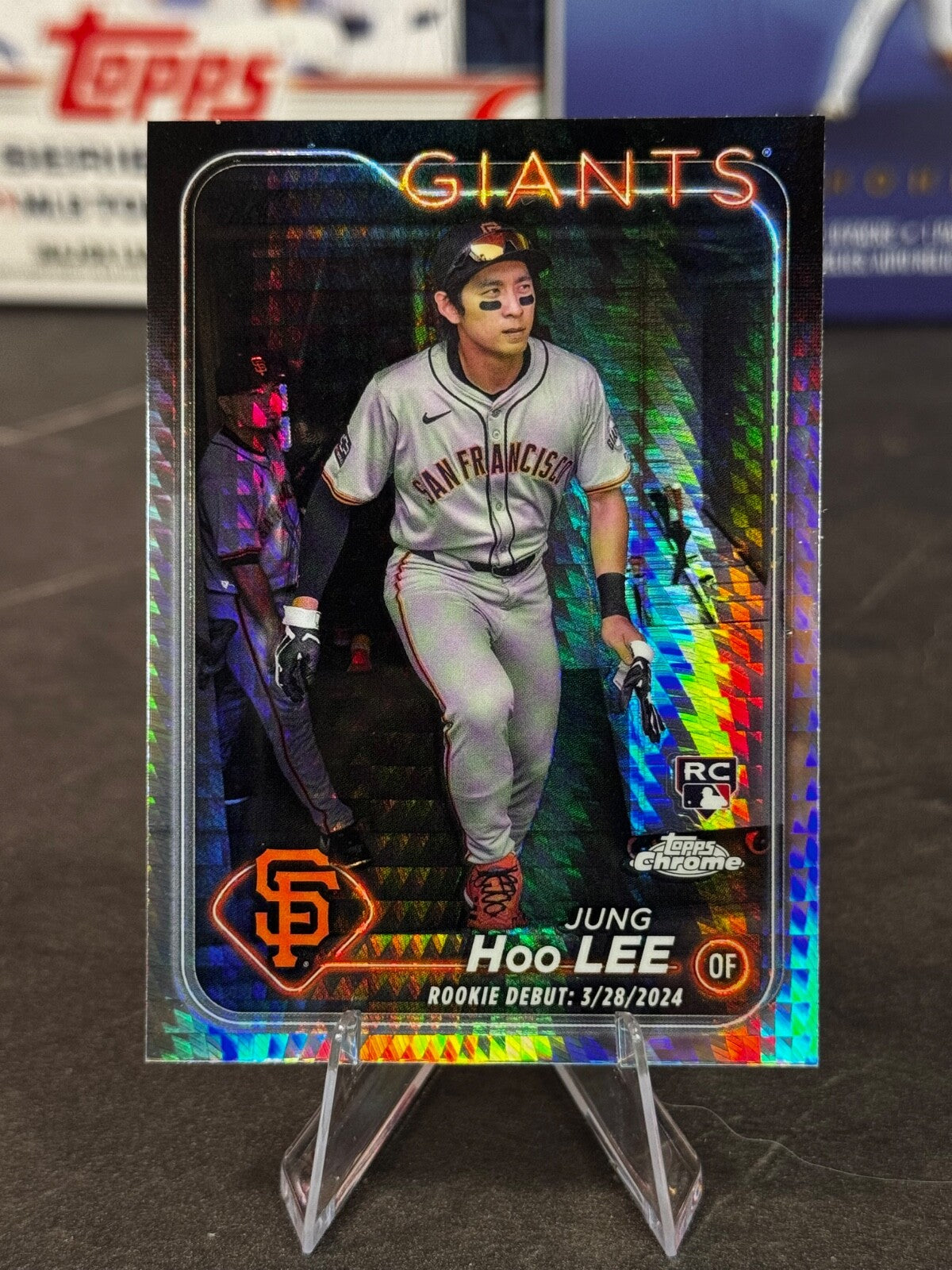 2024 Topps Chrome - Rookie Debut Jung-Hoo Lee #USC185 Prism Refractor (RC)