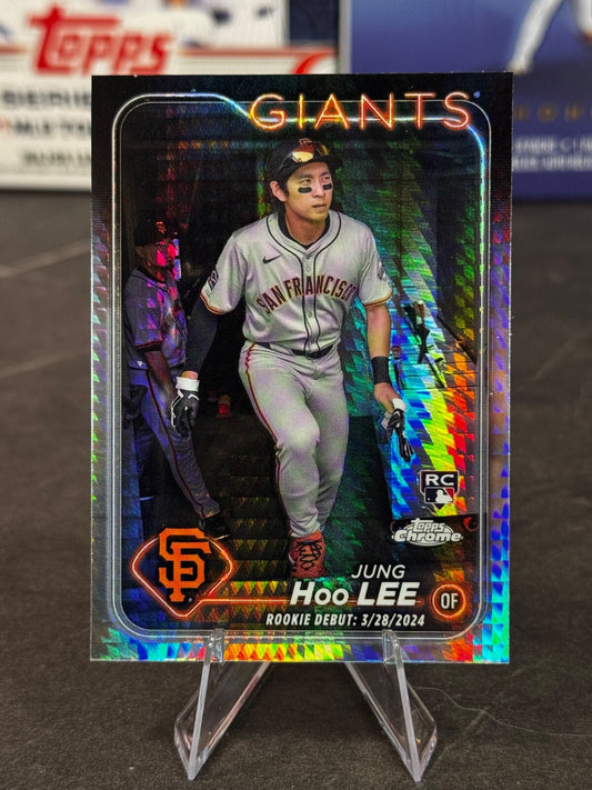 2024 Topps Chrome - Rookie Debut Jung-Hoo Lee #USC185 Prism Refractor (RC)