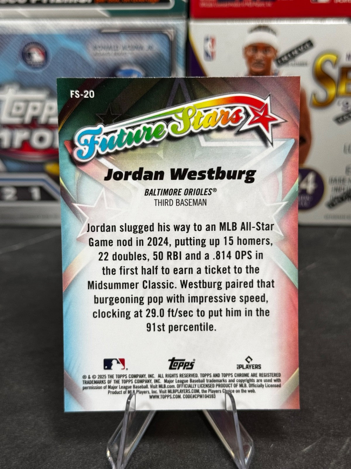2025 Topps Chrome - #FS-20 Jordan Westburg Future Stars