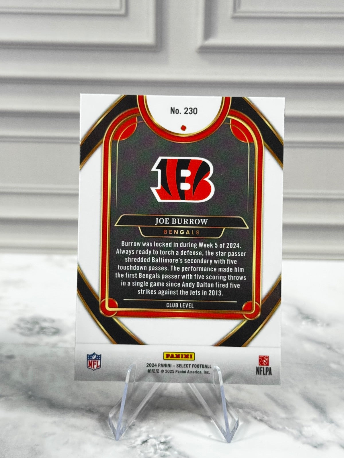 2024 Panini Select - Club Level Joe Burrow #230