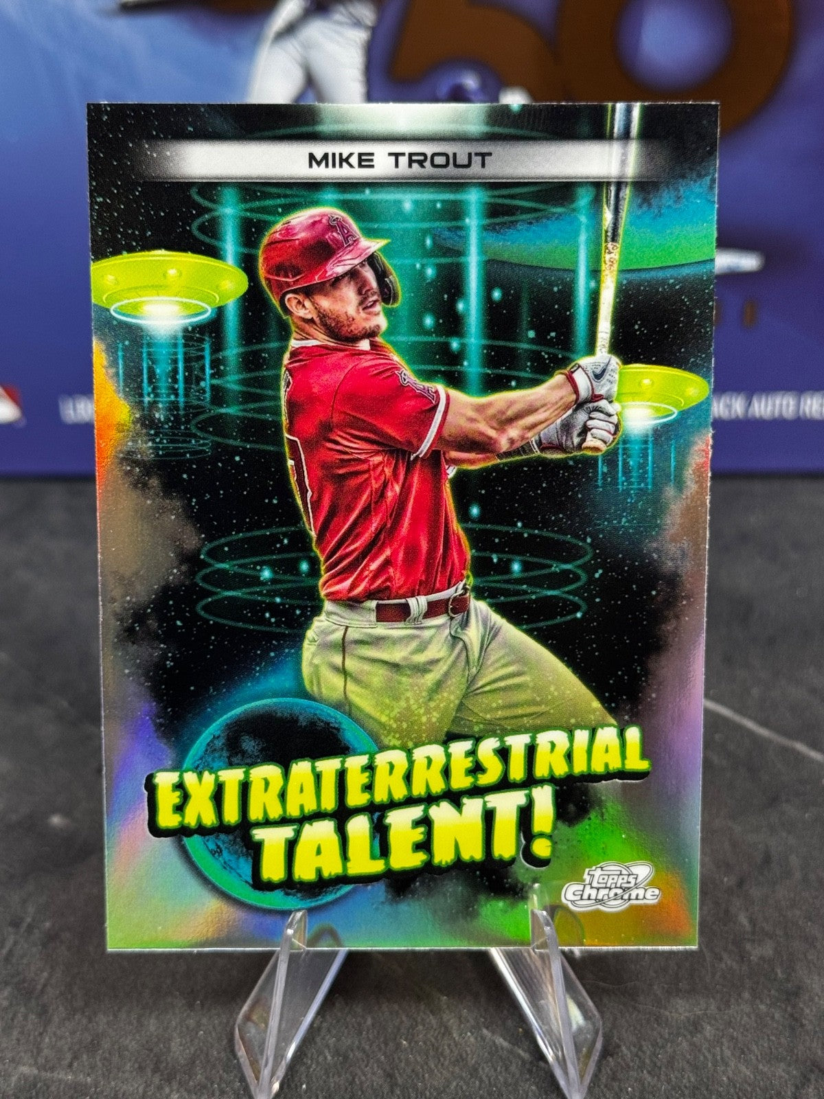 2023 Topps Cosmic Chrome - Extraterrestrial Talent Mike Trout #ET-11