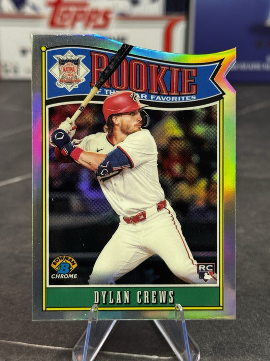2025 Bowman Rookie of the Year Favorites - #ROY-1 Dylan Crews Nationals RC