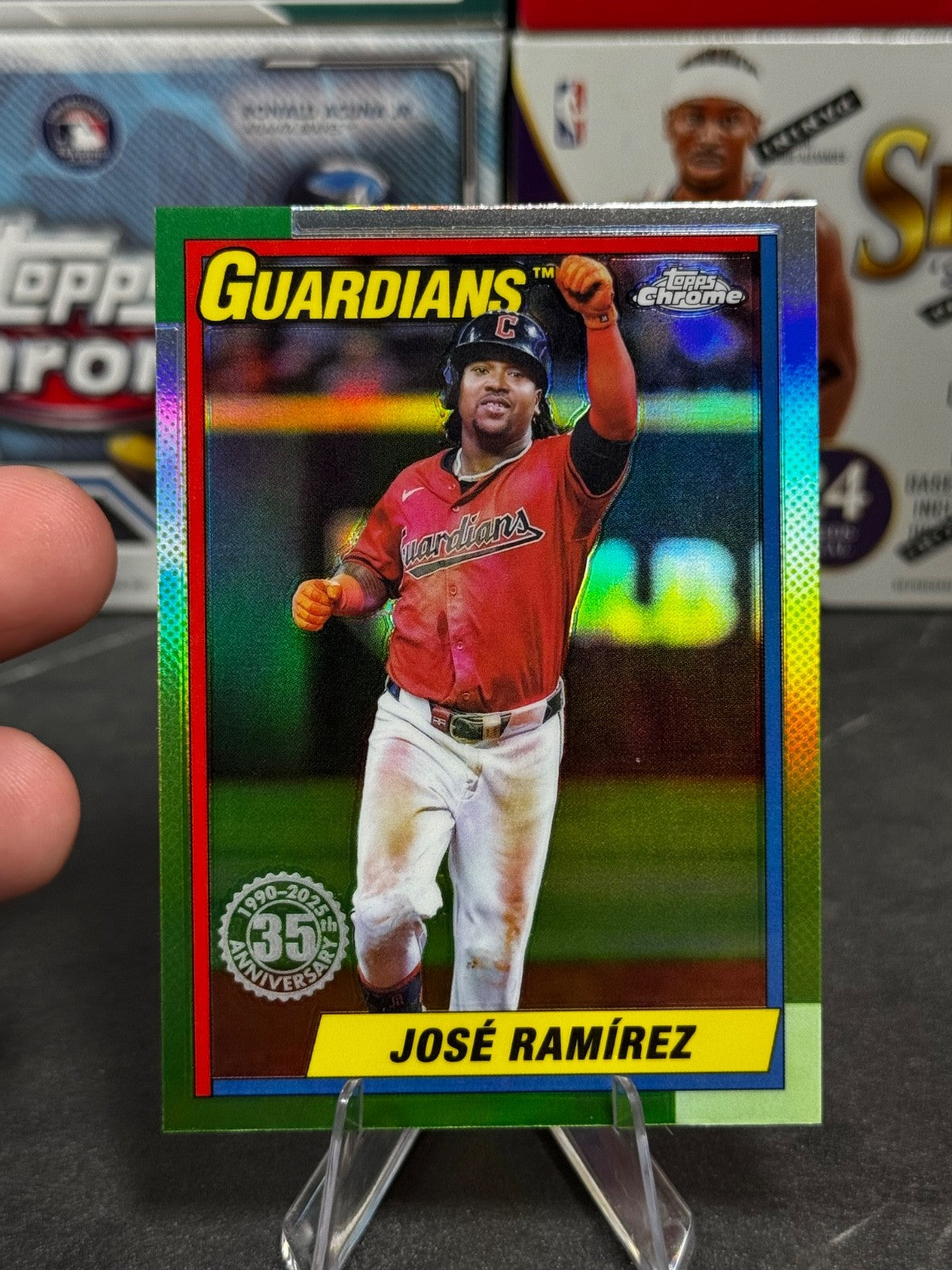 2025 Topps Chrome - 1990 Topps Refractor #90CB-5 Jose Ramirez