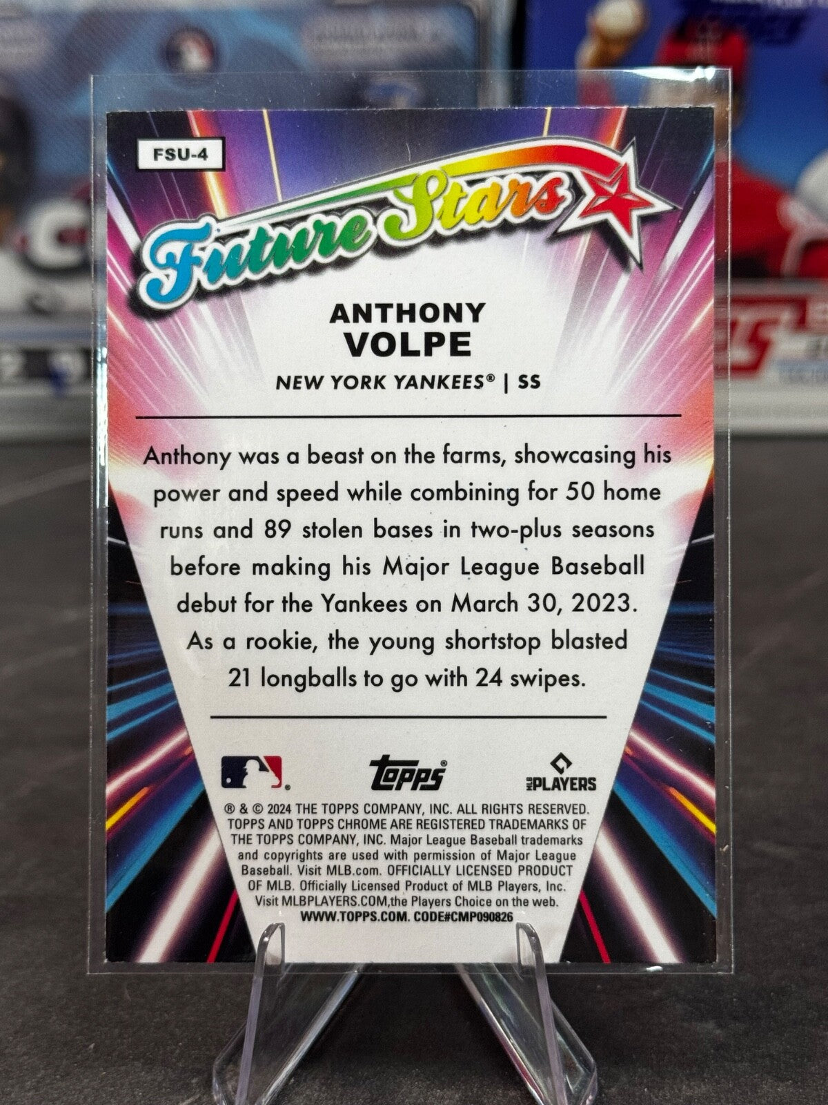 2024 Topps Chrome - Future Stars Anthony Volpe #FS-5