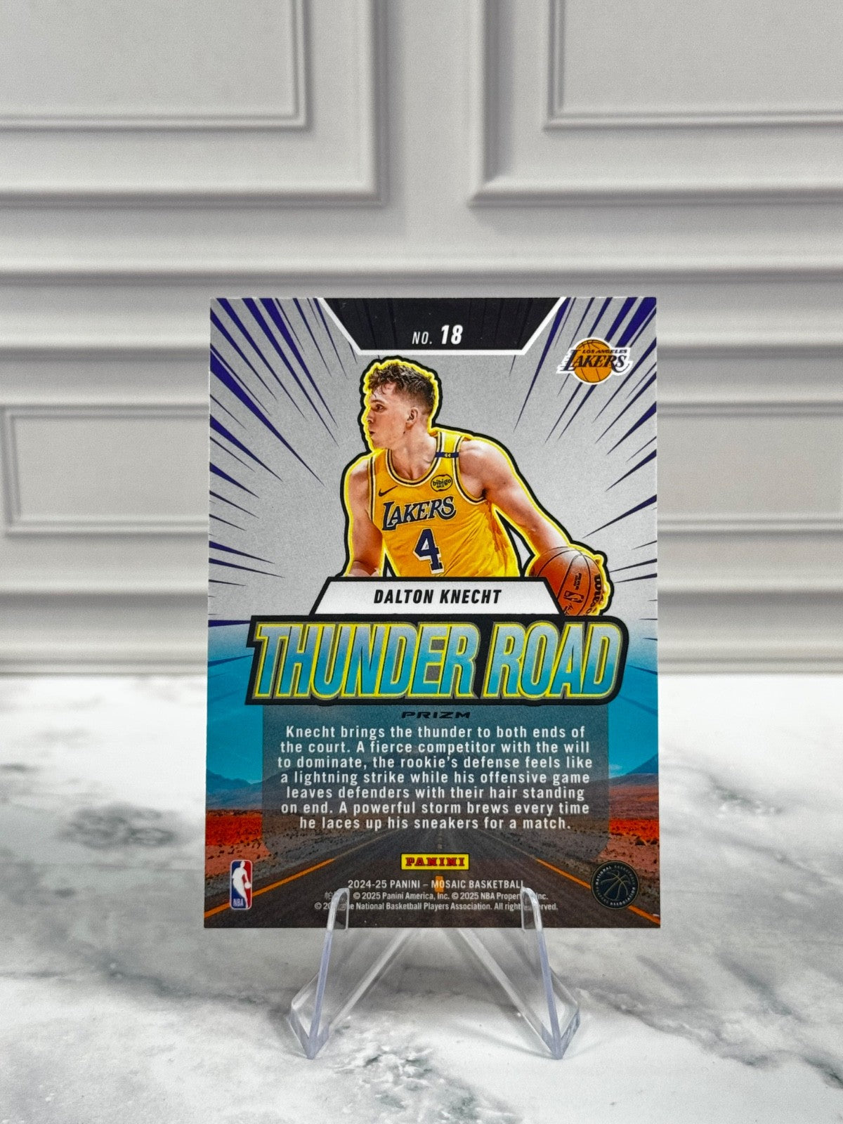 2024-25 Panini Mosaic - Thunder Road Dalton Knecht #18 Reactive Prizm (RC)