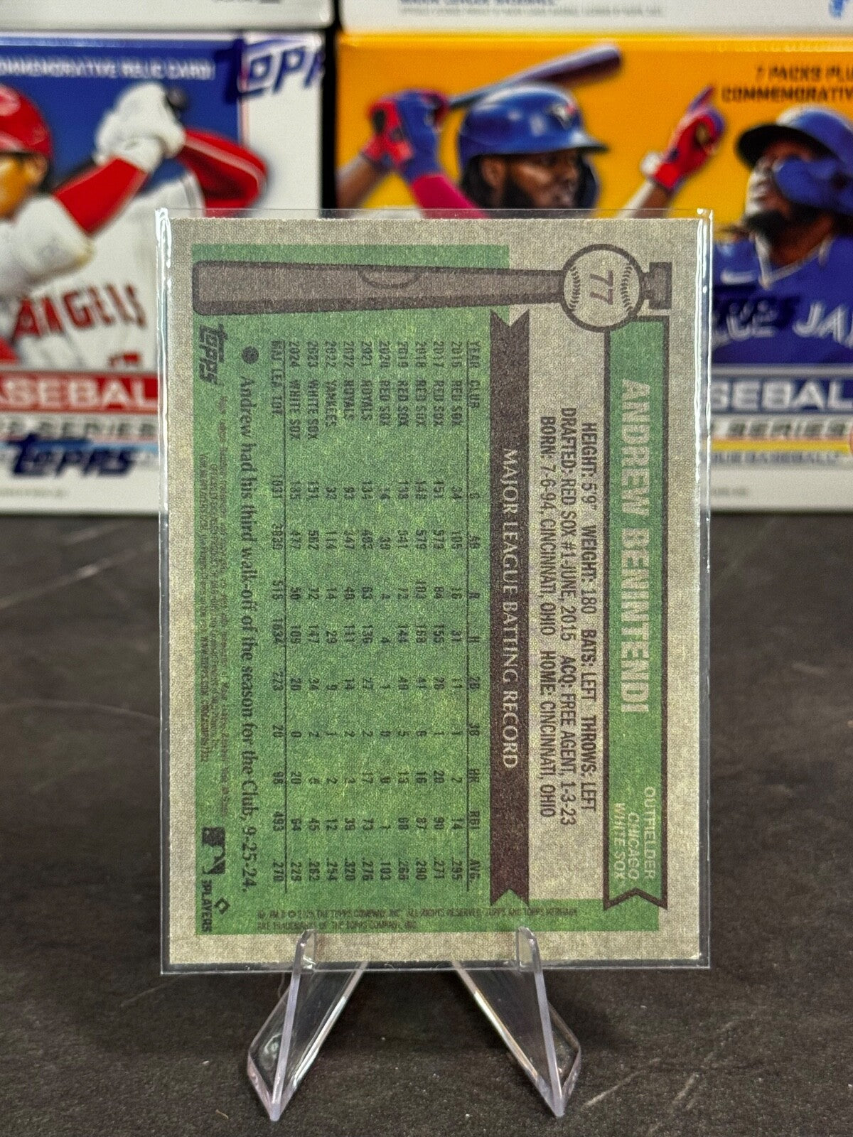 2025 Topps Heritage - Andrew Benintendi Red Border #77