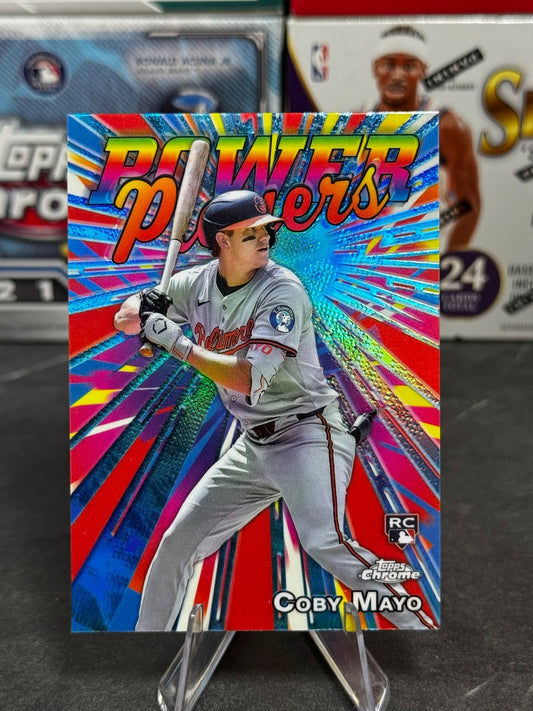 2025 Topps Chrome - #PP-21 Coby Mayo Rookie Power Players (RC)