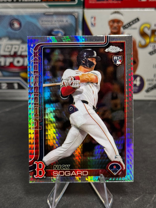 2025 Topps Chrome - #123 Nick Sogard Rookie Prism Refractor (RC)