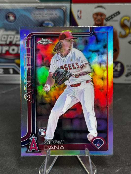 2025 Topps Chrome - #245 Caden Dana Rookie Refractor (RC)