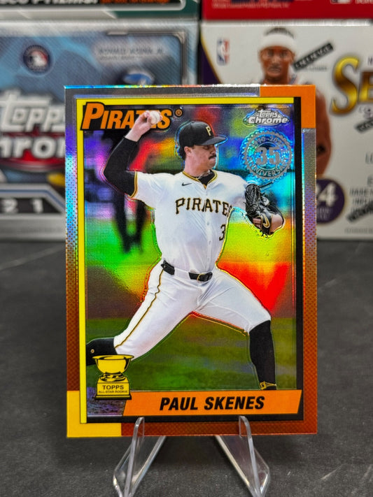 2025 Topps Chrome - 1990 Topps Refractor - Paul Skenes #90CB-13