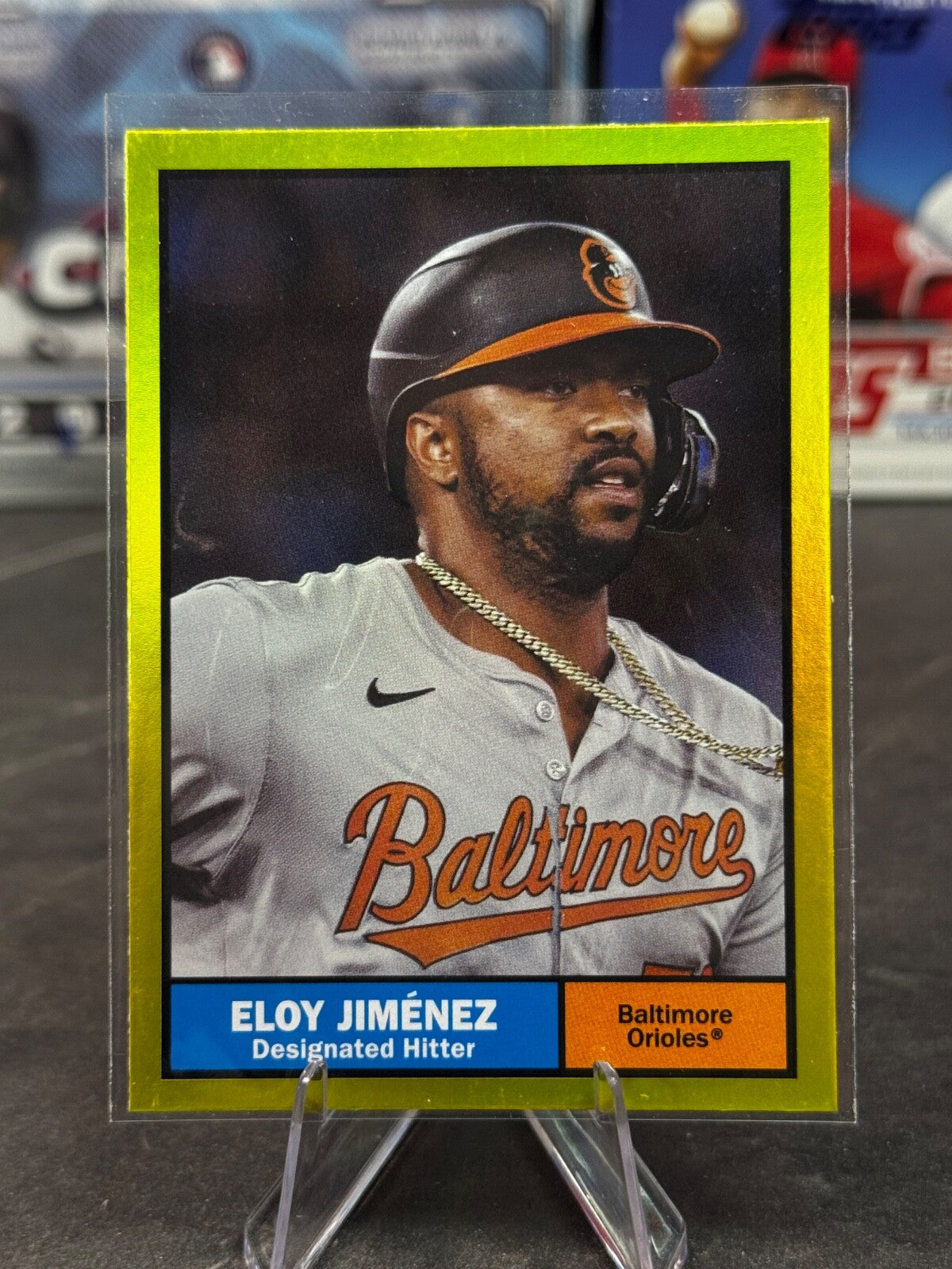 2024 Topps Archives - 1961 Topps Eloy Jimenez #86 Yellow Foilboard