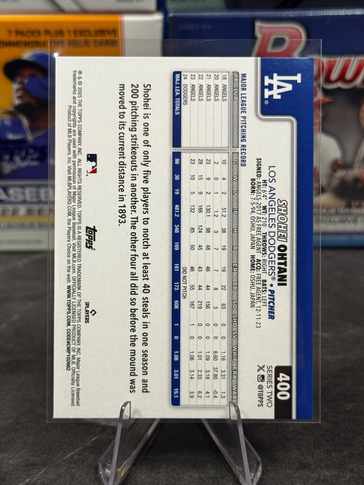 2025 Topps Series 2 - #400 Shohei Ohtani Rainbow Foil DODGERS