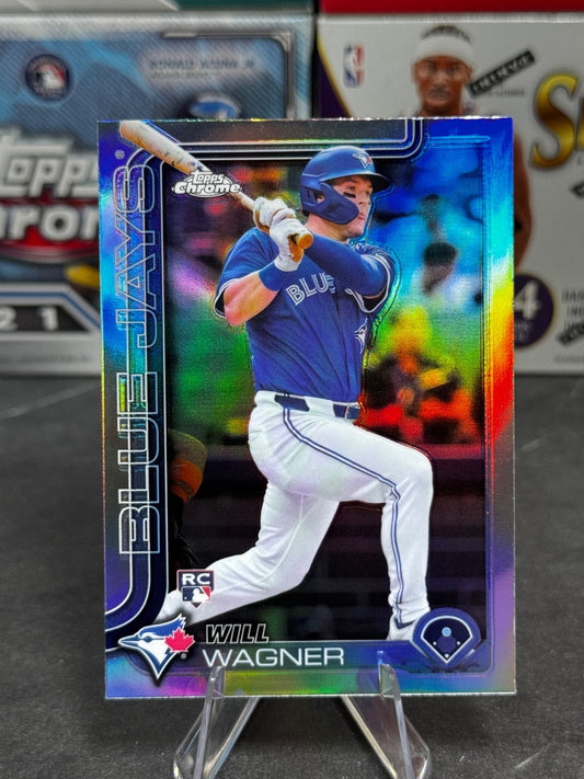 2025 Topps Chrome - #137 Will Wagner Rookie Refractor (RC)
