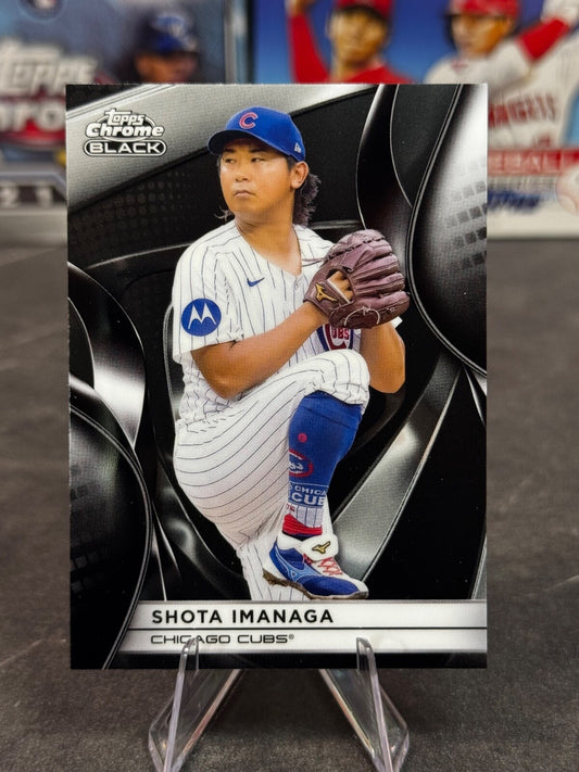 2025 Topps Chrome Black - Shota Imanaga #141 Chicago Cubs