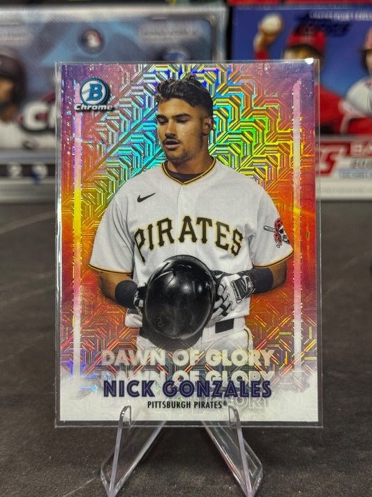 2021 Bowman Chrome - Dawn of Glory Mojo Nick Gonzales #DG-12 (RC)