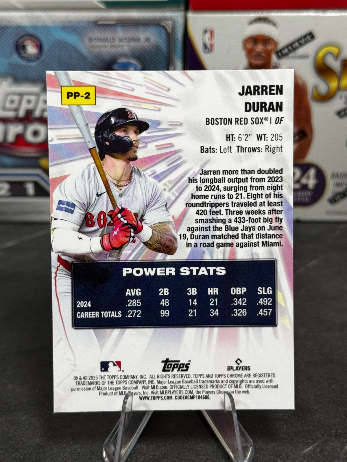 2025 Topps Chrome - #PP-2 Jarren Duran Power Players