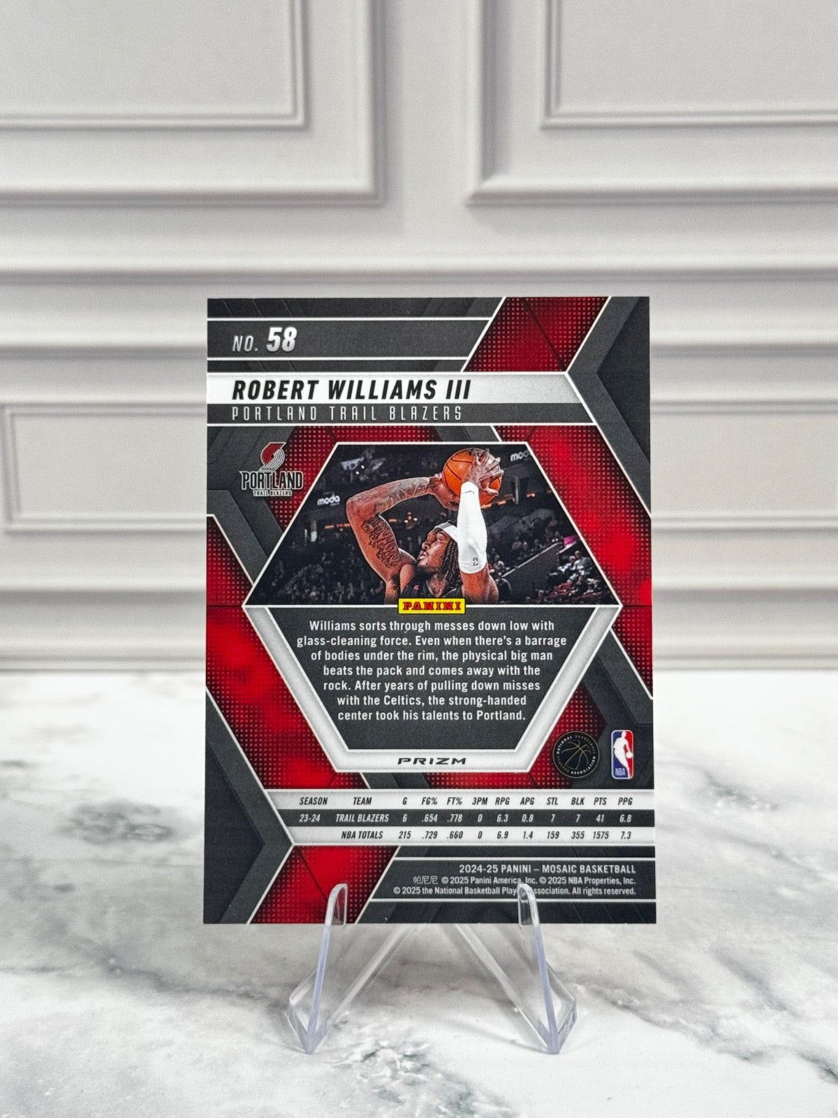 2024-25 Panini Mosaic - Robert Williams III #58 Mosaic Prizm