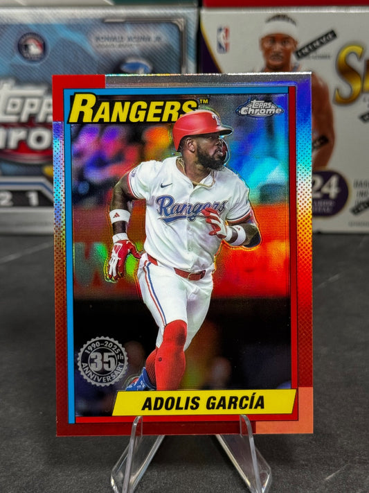 2025 Topps Chrome - 1990 Topps Refractor #90CB-4 Adolis Garcia