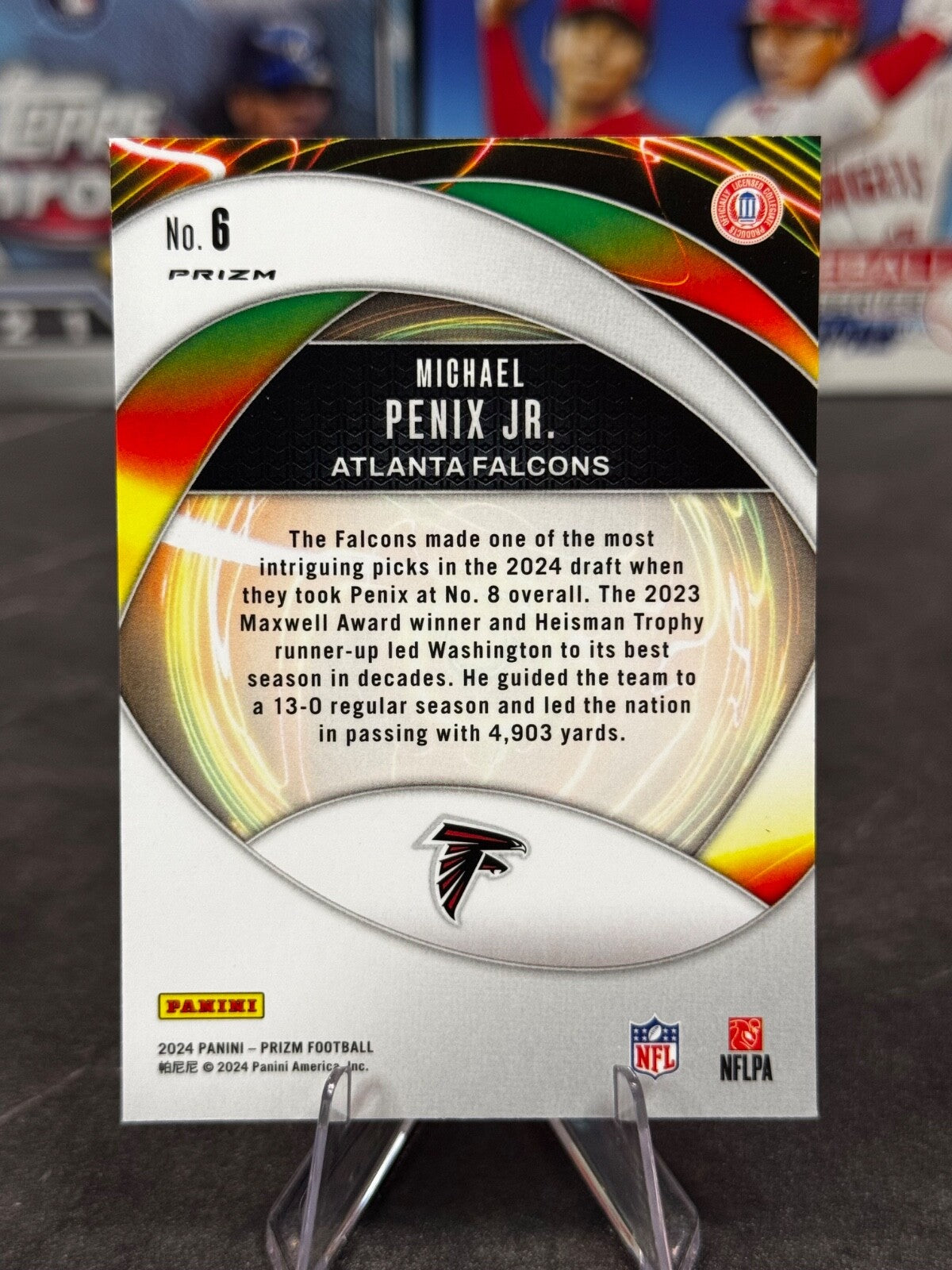 2024 Panini Prizm - Portals Michael Penix Jr. #6 Green Ice Prizm (RC)