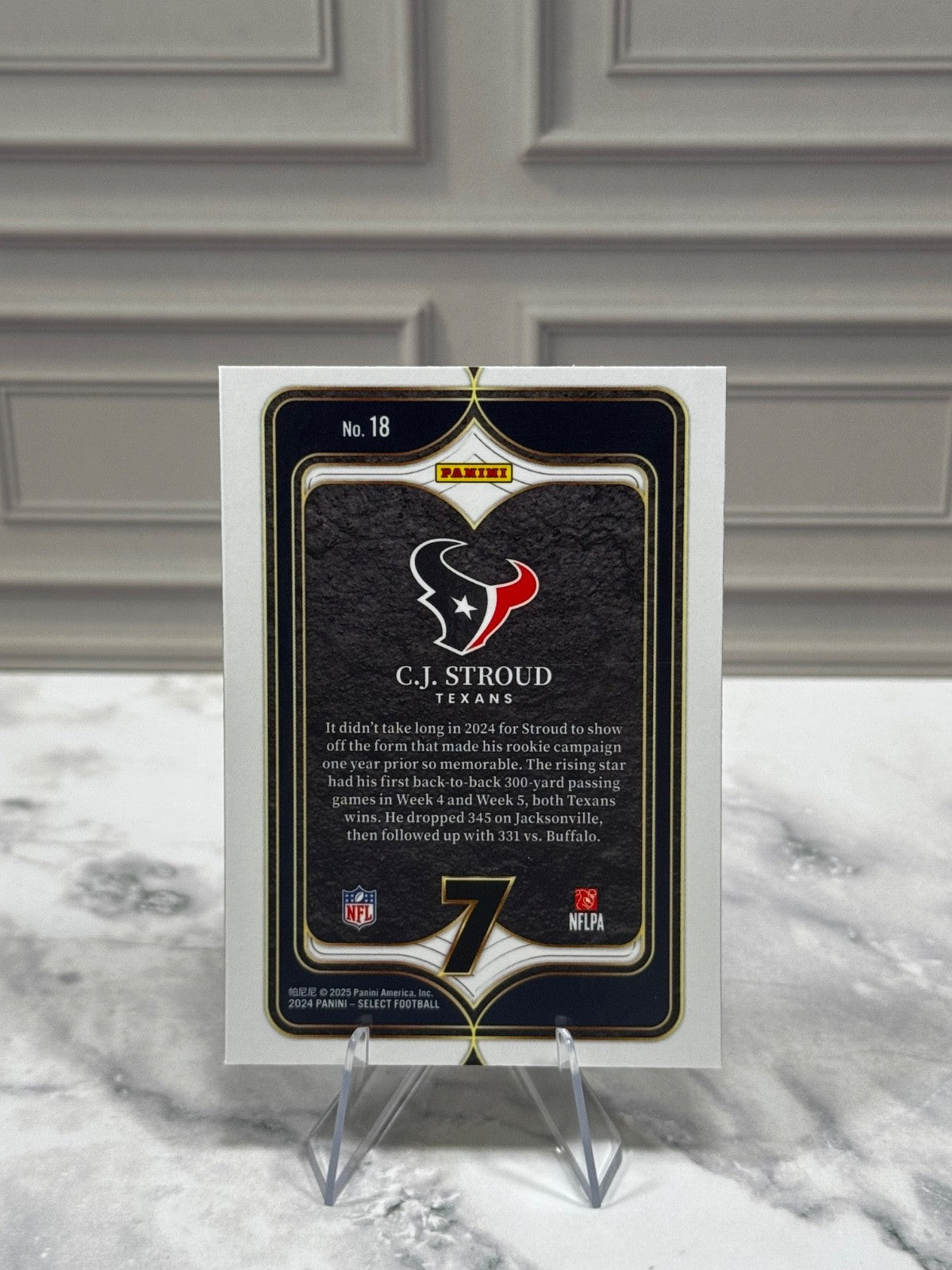 2024 Panini Select - Select Numbers C.J. Stroud #18