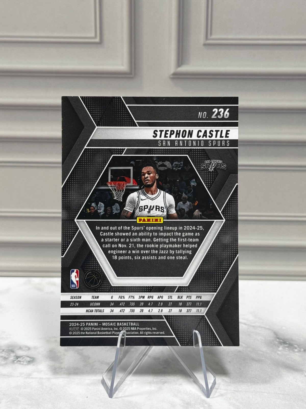 2024-25 Panini Mosaic - Rookies Stephon Castle #236 (RC)